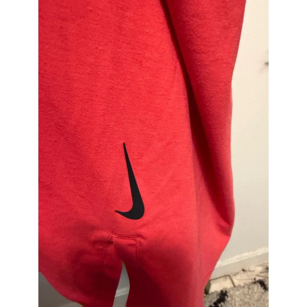 Nike Dri-FIT Women 3XL Tall Slim Fit Muscle Tank Coral Pink Deep‎ Armhole 2538